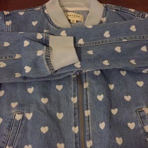 Pacsun denim heart jacket